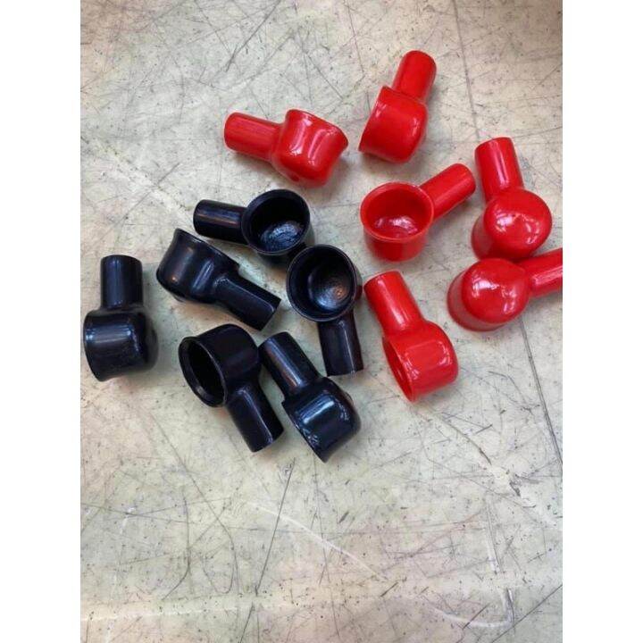 Bk and Red battery terminal boot rubber insulating cover easy to use