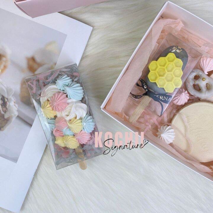 Popsicle Cakesicle Packaging Lolipop Cake Stick PET Clear Box Mini Macaron Chocolate Gift Box
