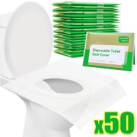 【LZ】 50/30/10PCS Disposable Toilet Seat Cover Portable Travel Camping Hotel Bathroom Degradable Waterproof Toilet Mat Accessories