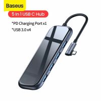 BASEUS USB Type C HUB เป็น HDMI RJ45 หลาย USB 3.0 USB3.0 Power Adapter สำหรับ MacBook Pro Air Dock 3 พอร์ต USB-C USB HUB S plitter hab อุปกรณ์คอมพิวเตอร์