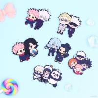 เข็มกลัด โลหะผสม ลายอนิเมะ Jujutsu Kaisen Gojou Satoru Itadori Yuuji แฟชั่นยอดนิยม สําหรับตกแต่งบ้าน