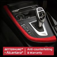 Beterhumz Alcantara ชุด BMW 3 4 F30 F32 F34 F36กลางคอนโซลเกียร์แผงแบบสลับด้านข้างอุปกรณ์ตกแต่งภายในรถยนต์