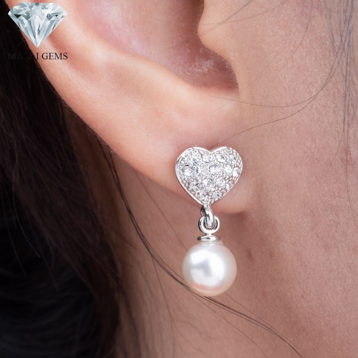 malai-gems-ต่างหูมุก-เงินแท้-silver-925-เพชรสวิส-cz-เคลือบทองคำขาว-รุ่น31000752-แถมกล่อง-ต่างหูเพชร-ต่างหูเงินแท้