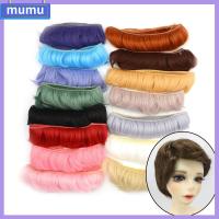 MUMU 5CM DIY เครื่องประดับ อุณหภูมิสูง ขนตุ๊กตา ตุ๊กตายาง มินิปอยผม วิกผมหยิกสั้น