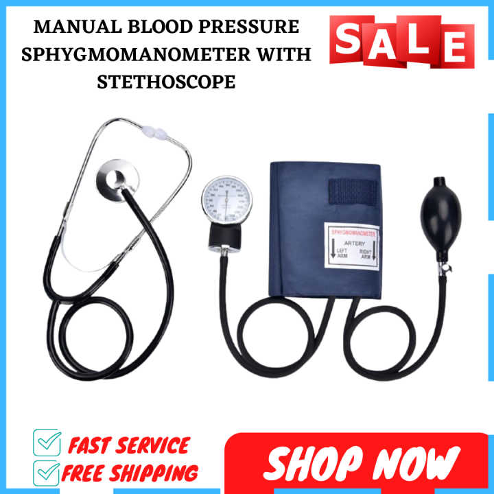 CRAZY DEALS Manual Blood Pressure Monitor With Stethoscope Aneroid