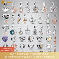 2022 Volayer 925 เงินสเตอร์ลิง Family Mum Love Heart Mother Charms Fit Pandora สร้อยข้อมือผู้หญิงเครื่องประดับของขวัญแม่-Souyine