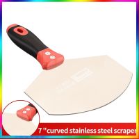 ☒☸ Stainless Steel Putty Knife Wall Paint Plaster Trowel Arc Ash Shovel Paint Feed Filling Scraper Blade Spatula Construction Tools