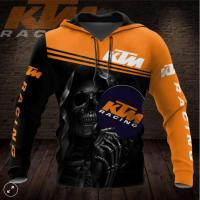 （ALL IN STOCK XZX）  KTM Hoodie 3D "Teem Racing" All Over Printed For Gift Hot Trend 06  (Free customized name logo for private chat, can be changed with or without zipper)