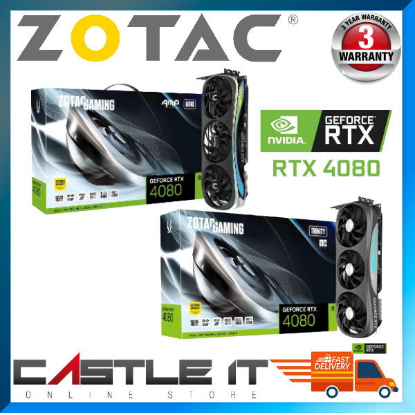 ZOTAC GeForce RTX 4080 Trinity OC Graphics Card ZT-D40810J-10P