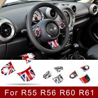 For Mini Cooper Steering Wheel Cover Interior Decoration Accessories Stickers For R55 R56 R57 R58 R59 R60 JCW Clubman Countryman