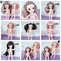 Pokimoto 17เซนติเมตร Bjd สับสน Diy ตุ๊กตาบาร์บี้เจ้าหญิง Ob11ร่างกายเปลือยตุ๊กตาตุ๊กตาขายส่งของเล่นขนาดเล็กสาว