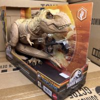 Mat Jurassic World Tyrannosaurus T Rex ของเล่นไดโนเสาร์พร้อมเสียง,Hunt Action Figure Double Chomp Motion และ Tracking Gear HNT62