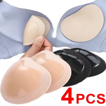 Buy 4Pcs Women Bra Pads Inserts Push Up Thick Invisible Reusable