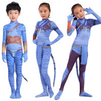 เด็กผู้ใหญ่ Avatar 2คอสเพลย์เครื่องแต่งกายภาพยนตร์ Jake Sully Neytiri บอดี้สูท Zentai Jumpsuits ฮาโลวีนปาร์ตี้เครื่องแต่งกาย Zentai