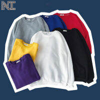 Laz Nigori Plus กำมะหยี่เสื้อผู้หญิงเกาหลีหลวมสีทึบคู่เสื้อแขนยาว