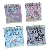 RF studio ปฏิทินตั้งโต๊ะ ลายการ์ตูน Sanrio mymelody Kuromi Cinnamoroll ปี 2023 สําหรับเด็ก