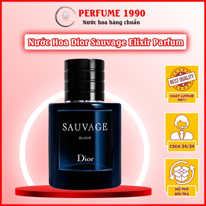 Nước hoa nam Perfume 1990  Fullbox 60ml Nước hoa Dior Sauvage Elixir  Parfum Nam Tính Hấp Dẫn Quyền Lực  Lazadavn