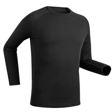 Adult Long-Sleeved Thermal Football Base Layer Top Keepcomfort 100 - Black  KIPSTA