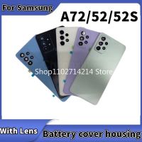 สำหรับ Samsung Galaxy A52 4G 5G A526 A525 A528ฝาหลังบ้านฝาหลัง A52ดั้งเดิม A52s A72shell ฝาเคสแบตเตอรี่ประตูหลัง