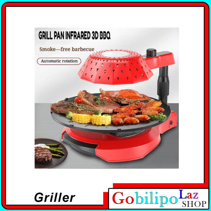 Gobilipolaz Korean Samgyupsal Grill Pan Set with Electric Griller 3D