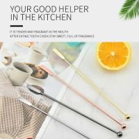 Stainless Steel Bartending Stick Long Handle Coffee Beverage Stirrer for Bar Cocktail Reusable Metal Cocktail Skewers Olives App