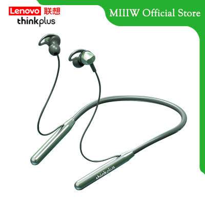 Lenovo thinkplus BT10 Sport Headphones หูฟังบลูทูธแบบแขวนคอ หูฟังบลูทูธ หูฟังออกกำลังกาย IPX5 Waterproof การลดเสียงรบกวน Wireless running headphones