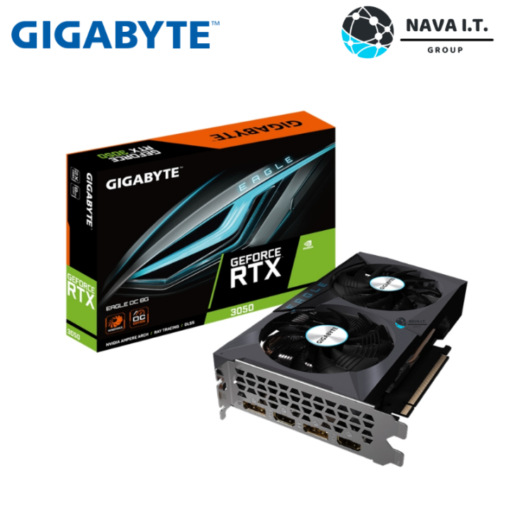 VGA GIGABYTE GeForce RTX 3050 EAGLE OC 8G Rev.1 Warranty 3 year Lazada.co.th