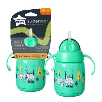 Tommee Tippee - Superstar Insulated Straw Cup - 266ml - Warm Grey
