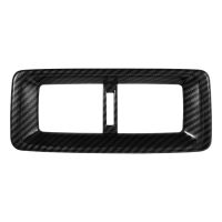 lujie Car Carbon Fiber Rear Air Conditioning Vent Outlet Protective Trim Cover for Honda CRV CR-V 2022 2023