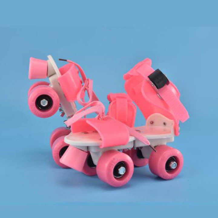 child-gifts-children-roller-skates-double-row-4-wheel-skating-shoes-adjustable-size-sliding-slalom-inline-skates-kids-boys-girls