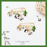♘►◆ Original Alloy Chinese Style Cute Bamboo National Treasure Panda Brooch Tide Pin Bag Badge Couple Accessories
