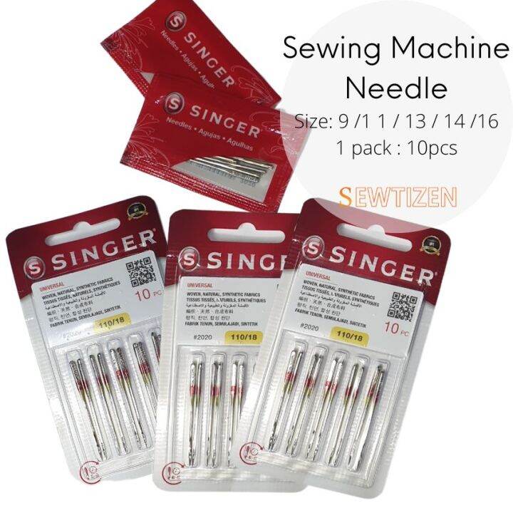 Aunthentic Original SINGER Home Sewing Machine Needle / Jarum Mesin