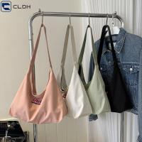 CLDH จุได้มาก กระเป๋า Crossbody น้ำหนักเบามาก ผ้าใบแคนวาส กระเป๋าสะพายไหล่แบบสั้น เรโทร ถุงใต้วงแขน การเดินทางการเดินทาง