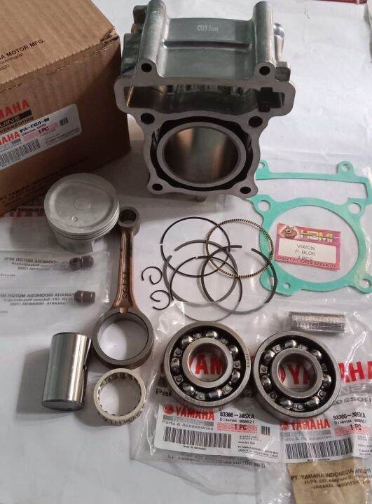 Blok Seher Komplit Isi Piston Kit Stang Seher Plus Bearing Kruk As Set