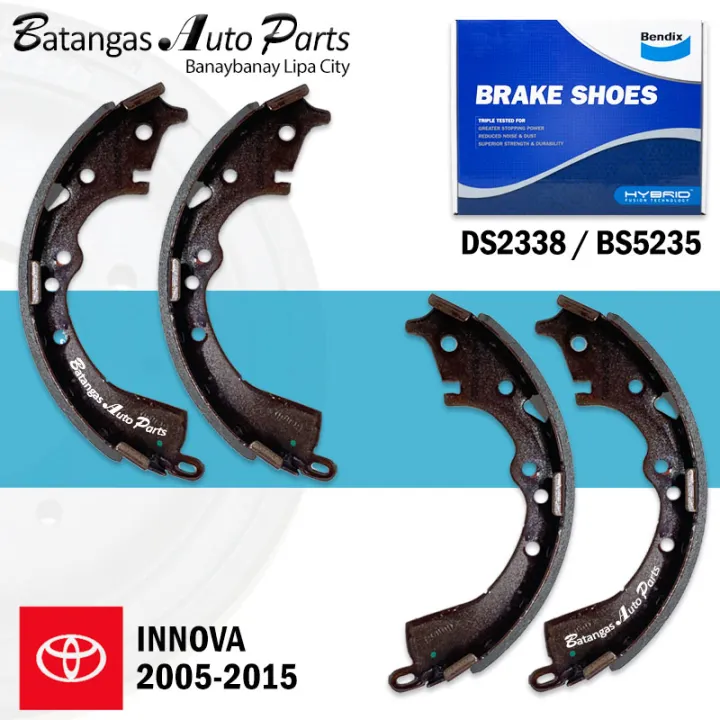 BENDIX BRAKE SHOE TOYOTA INNOVA 20052015 1SET 4PCS 2338 Lazada PH
