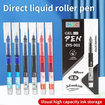 12Pcs Gel Pen Refills 0.38mm Ultra Fine Point Needle Tip Replace