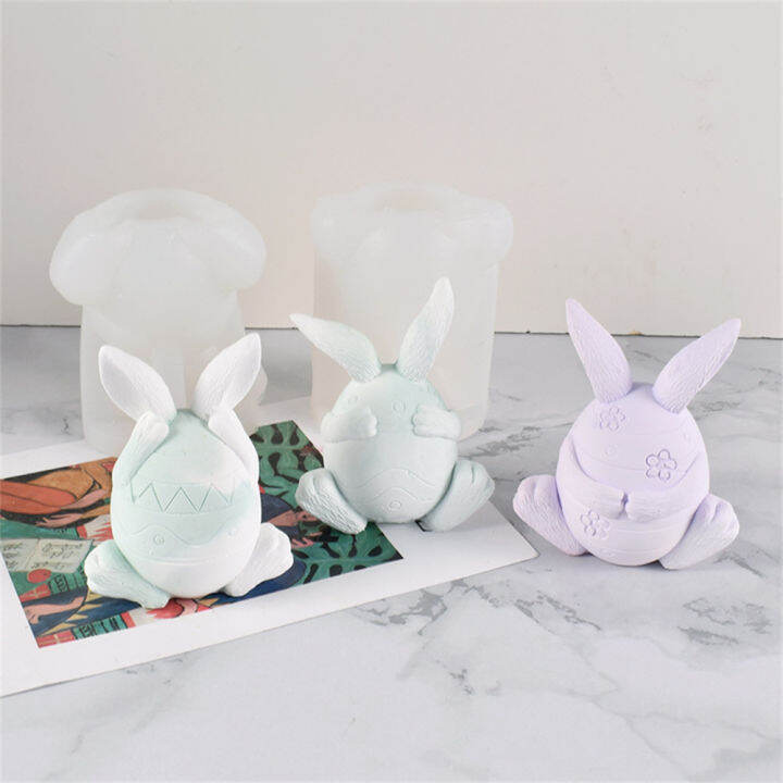 candle-scented-cover-eyes-and-mouth-and-ears-rabbit-candle-mold-faceless-rabbit-plaster-mold