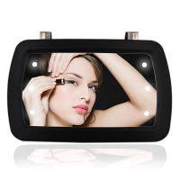 2X Sun Visor Mirror with LED Lights Makeup Sun-Shading Cosmetic Mirror Clip Make Up Mirror with Press Screen for Women