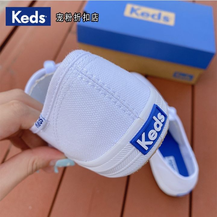 keds-รองเท้าผ้าใบลําลอง-พื้นนิ่ม-ระบายอากาศได้ดี-สีขาว-สําหรับสตรี-2021