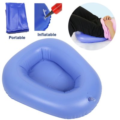 Washable Portable Inflatable Bedpan Elderly Patients Care Anti Bedsore Air Cushion Potty for Elderly Disabled Aids Accessories