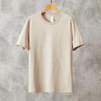 [M-5XL] Large Size Summer Round Neck Pure Cotton t-Shirt, Mens Street Wear ins Popular Short-Sleeved Loose All-Match