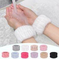 Face Washing Cleansing Set Cuff Elastic Black Spa Wrist Washband Wristband Microfiber 10 pcs Towels