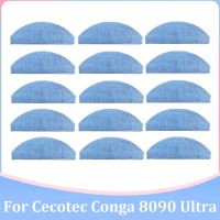 15PCS Mop Cloth Washable Mop Rag Cloth Wipe for Cecotec Conga 8090 Ultra Robot Vacuum Cleaner Spare Replacement Parts