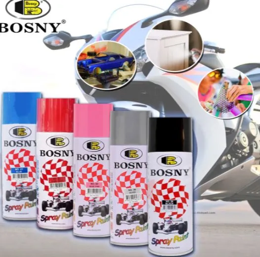Bosny Spray Paint, Motor spray paint, bicycle color change, acrylic