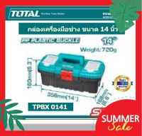 Total กล่องเครื่องมือช่าง ขนาด 14 นิ้ว  ( Plastic Tools Box )กล่องเครื่องมือ พลาสติก รุ่น TPBX0141