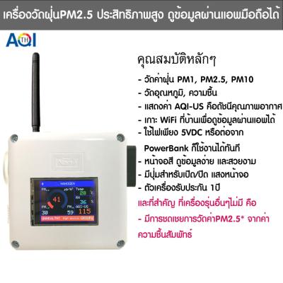 [*พร้อมส่ง*] เครื่องวัดฝุ่น PM2.5 ประสิทธิภาพสูง Dust Sensor WiFi Pro By NanoGen ดูข้อมูลผ่านแอพ Air4U ได้