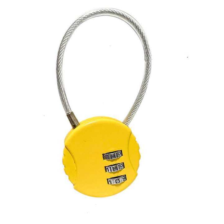 กุญแจ3กระเป๋าเสื้อผ้ากระเป๋าเดินทางรหัสตัวเลขกุญแจแบบรหัสลวดเดินทาง
