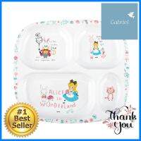 ถาดหลุมเมลามีน 9.5"SUPERWARE ALICE BABY GIRLMELAMINE COMPARTMENT PLATE 9.5" SUPERWARE ALICE BABY GIRL **สามารถออกใบกำกับภาษีได้ค่ะ**