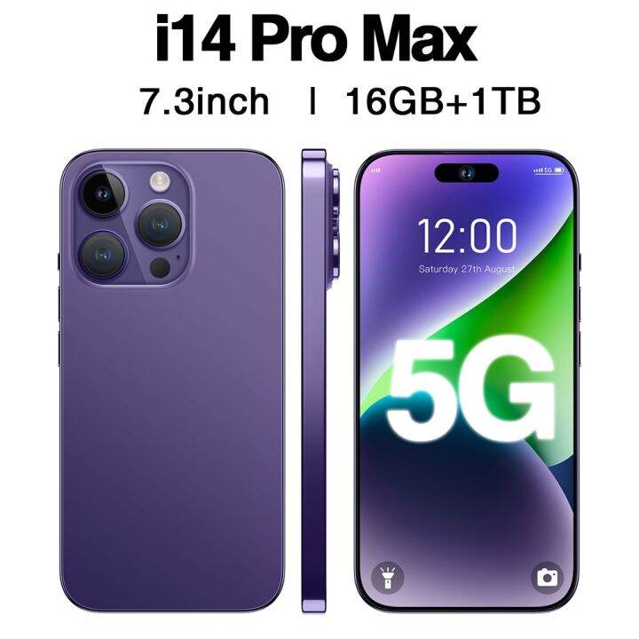 i14 Pro Max Smartphone 6.7 inch Full Screen 4G 5G Cell Phone 7800mAh Mobile  Phones Global Version, by Yuosefaley