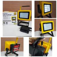 สปอร์ตไลท์สนาม ชาร์จได้ Portable 24 LEDs 30W 2400LM  Rechargeable LED Flood Light